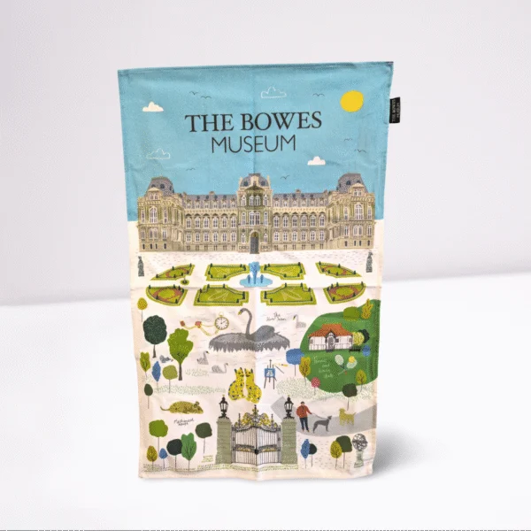 Bowes Museum x Jessica Hogarth Cotton Tea Towel - Image 3