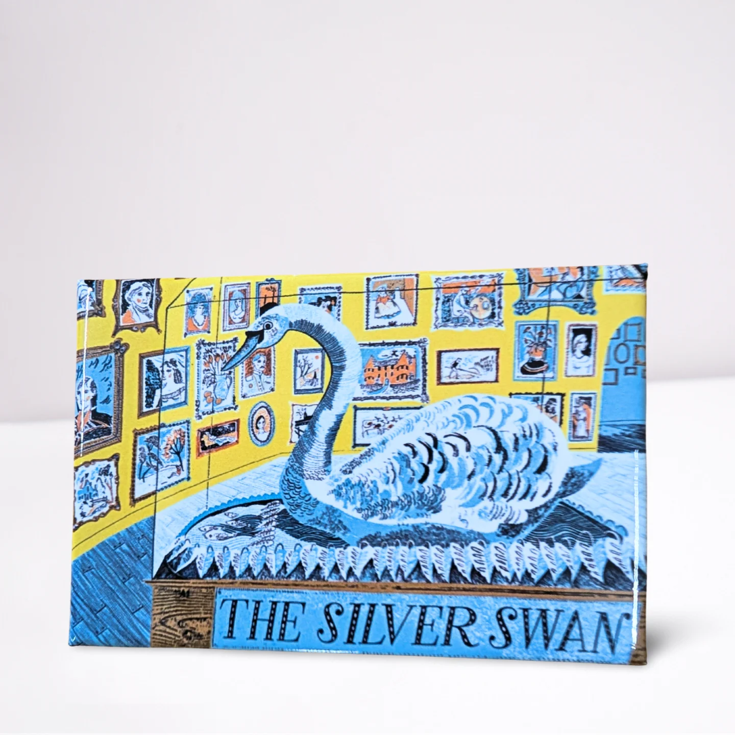 Emily Sutton Silver Swan Magnet