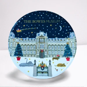 Bowes Museum x Jessica Hogarth Festive Ceramic Coaster