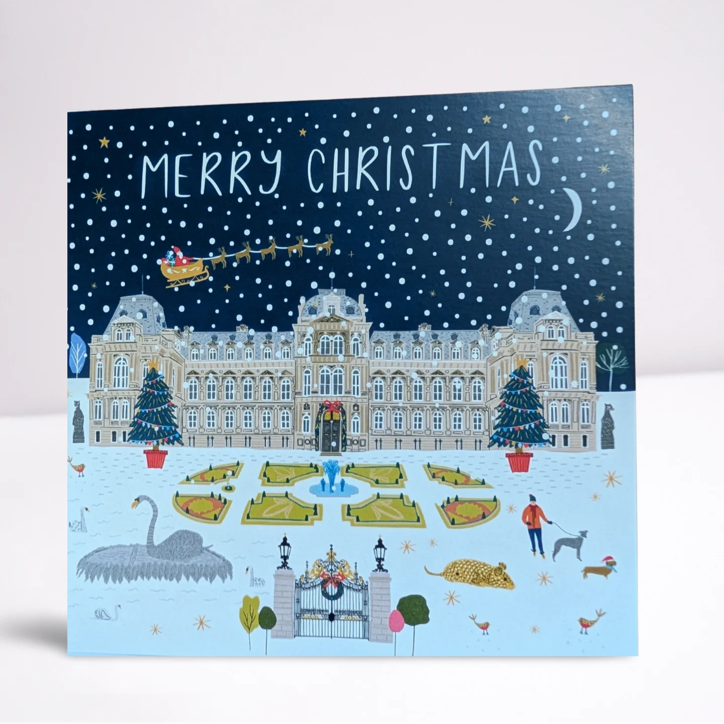 Bowes Museum x Jessica Hogarth Festive Greeting Cards 5 PK