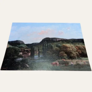 Postcard, A6, Courbet - View at Ornans